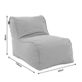 Puf Lara 100% impermeabil, Gri inchis, 150x60x40 cm, foto produs 12