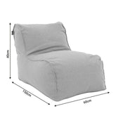 Puf Lara 100% impermeabil, Gri inchis, 150x60x40 cm, foto produs 12