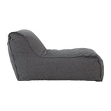 Puf Lara 100% impermeabil, Gri inchis, 150x60x40 cm