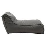 Puf Lara 100% impermeabil, Gri inchis, 150x60x40 cm