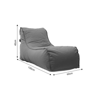 Puf Lara 100% impermeabil, Gri inchis, 150x60x40 cm, foto produs 30