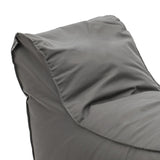 Puf Lara 100% impermeabil, Gri inchis, 150x60x40 cm