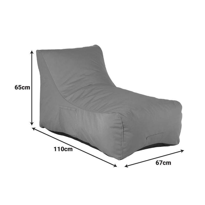 Puf Otenda, Bej - Antracit, 67x110x65 cm - Antracit