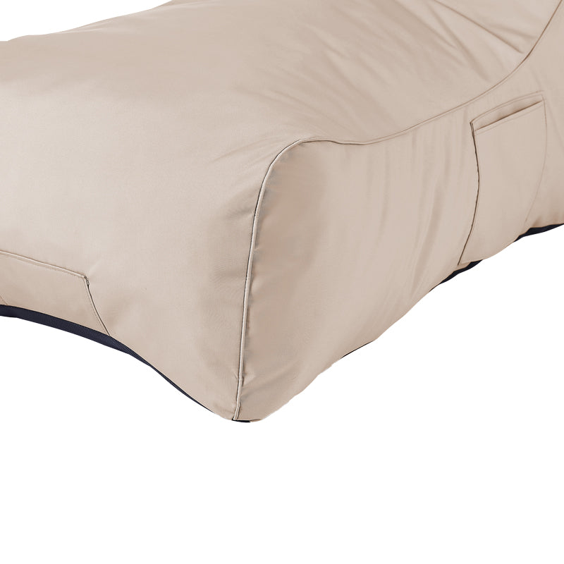 Puf Otenda, Bej - Antracit, 67x110x65 cm - Bej