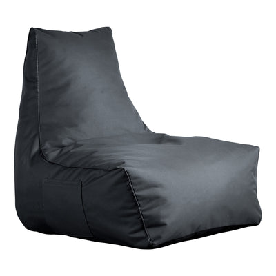 Puf șezlong impermeabil Leverian, textil, 76x82x65 cm, antracit