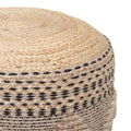 Puf-taburet Bangku, din iuta si bumbac, Natural, F, 45x30 cm, imagine suplimentara