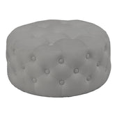 Puf taburet Ferdia catifea gri 59x59x28 cm