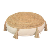 Puff scaun perna lefon Natural-Crem D40x8 cm