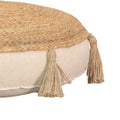 Puff scaun perna lefon, Natural-Crem, D40x8 cm, perspectiva suplimentara