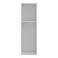 Racks Raft de perete-noptiera, alb, 20x15x65 cm, imagine suplimentara