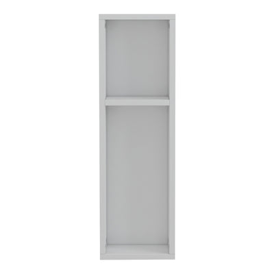 Racks Raft de perete-noptiera, alb, 20x15x65 cm, imagine suplimentara