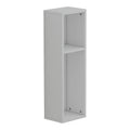 Racks Raft de perete-noptiera, alb, 20x15x65 cm, detaliu produs
