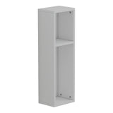 Racks Raft de perete-noptiera, alb, 20x15x65 cm