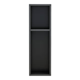 Racks Raft de perete-noptiera, Gri, 20x15x65 cm
