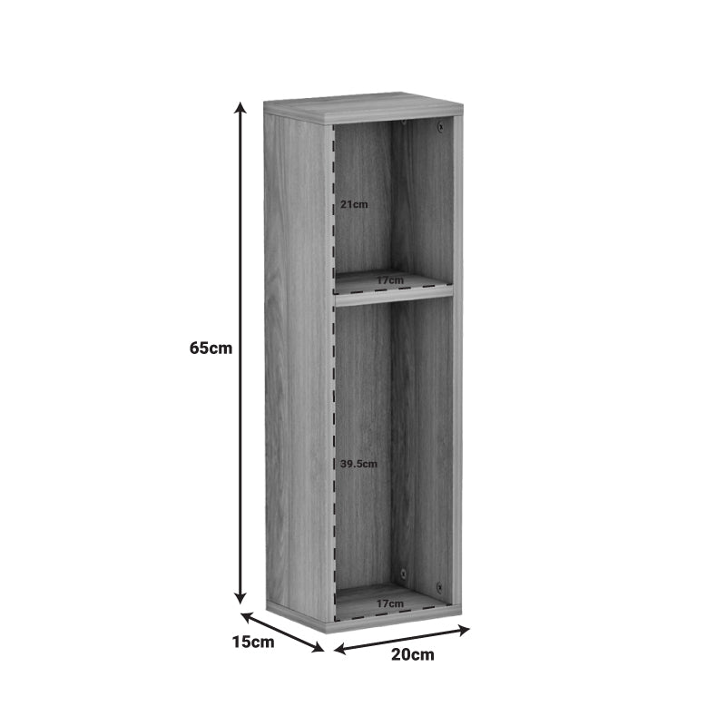 Racks Raft de perete-noptiera, Sonoma, 20x15x65 cm