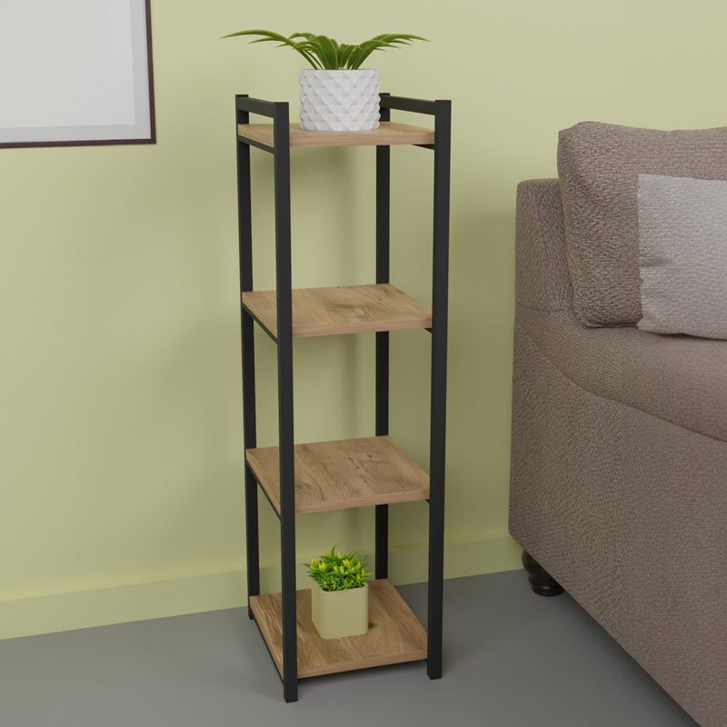 Raft bucatarie Harvey, natural - negru, 33x28x100 cm, imagine suplimentara