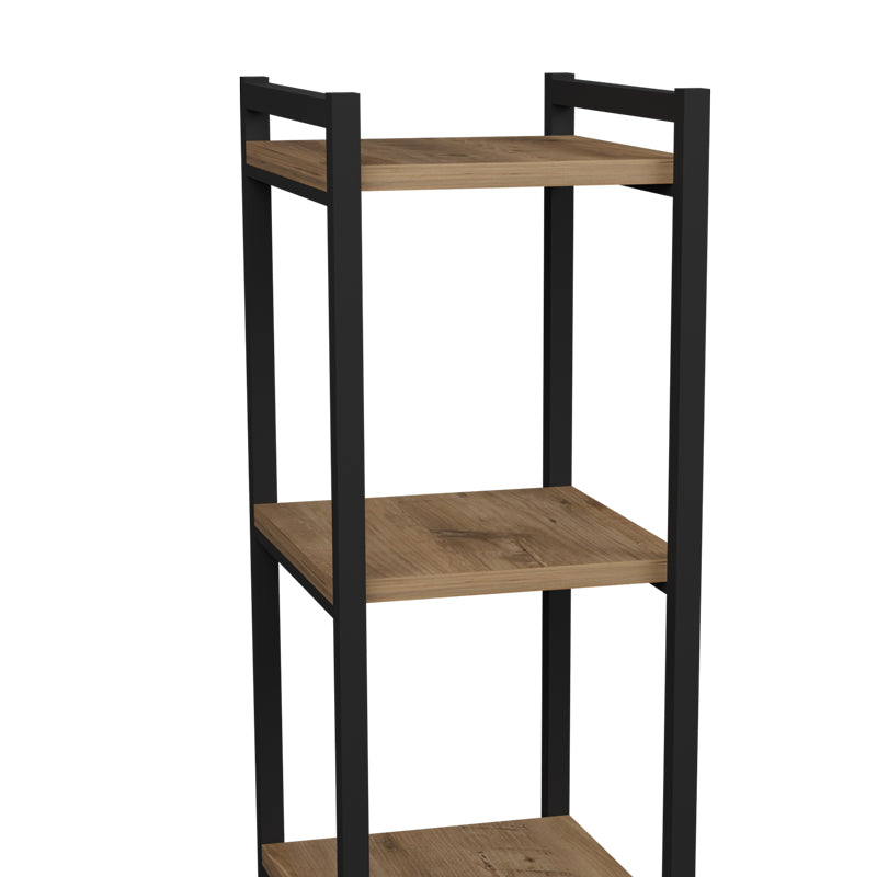 Raft bucatarie Harvey, natural - negru, 33x28x100 cm, perspectiva suplimentara