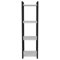 Raft bucatarie Harvey, negru - alb, 33x28x100 cm, detaliu produs