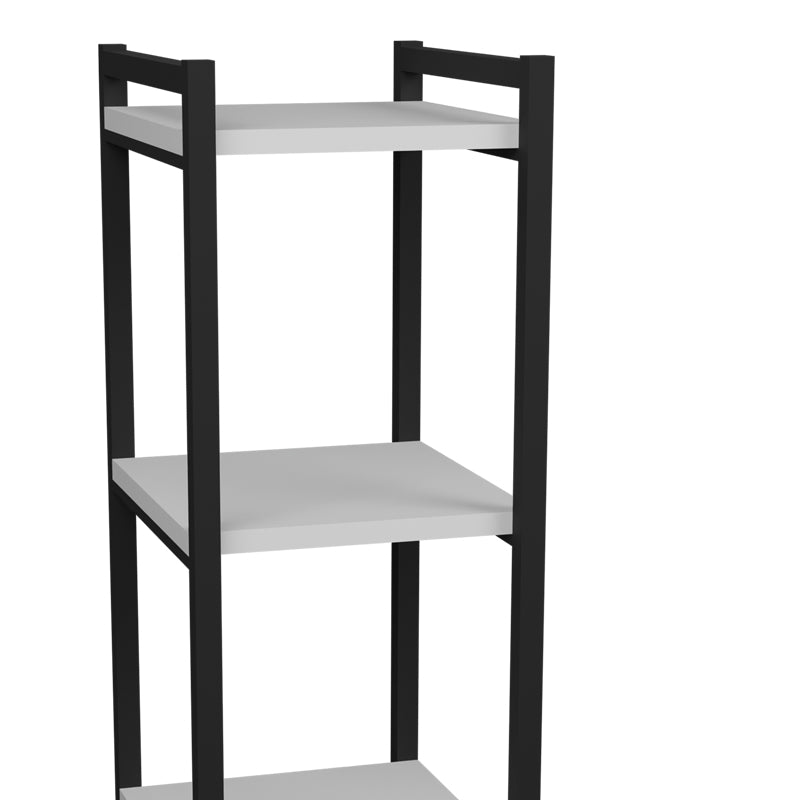 Raft bucatarie Harvey, negru - alb, 33x28x100 cm, perspectiva suplimentara