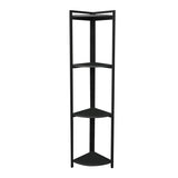 Raft colt podea Byrk stejar -negru metalic, 30x30x160 cm - Antracit