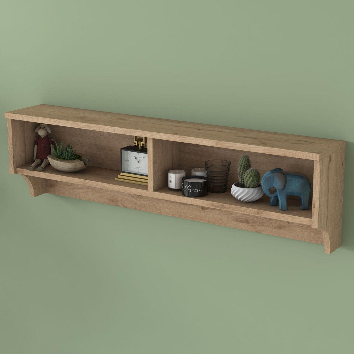 Raft de bucatarie Bolu, Nuc, 120 x 38 x 22 cm