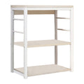 Raft De BucăTăRie Biblioteca Cayde metalic Alb-Natural 50x35x72 cm