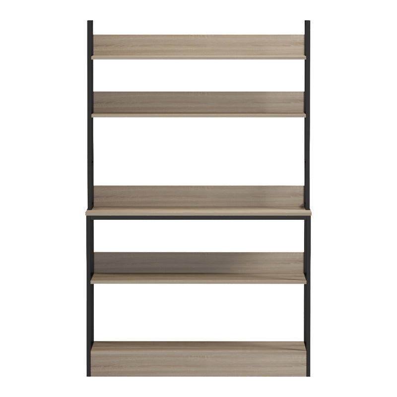 Raft de bucatarie Oranis, Sonoma-Negru, 105x38x165 cm
