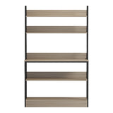 Raft de bucatarie Oranis, Sonoma-Negru, 105x38x165 cm