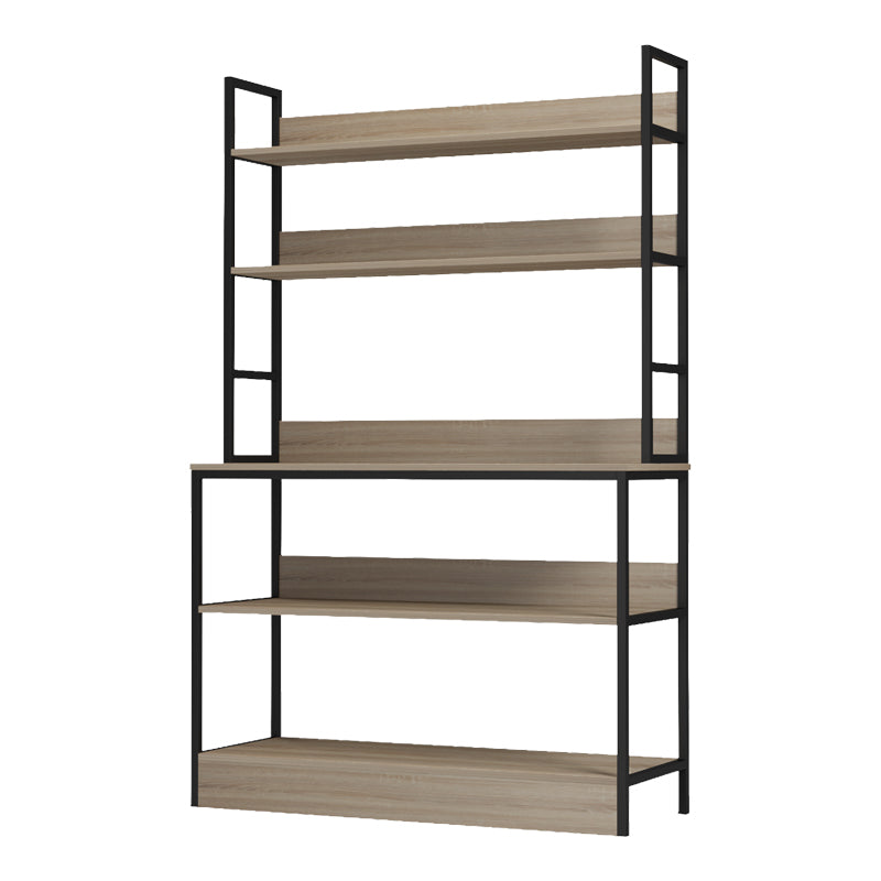 Raft de bucatarie Oranis, Sonoma-Negru, 105x38x165 cm