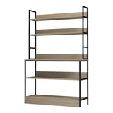 Raft de bucatarie Oranis, Sonoma-Negru, 105x38x165 cm