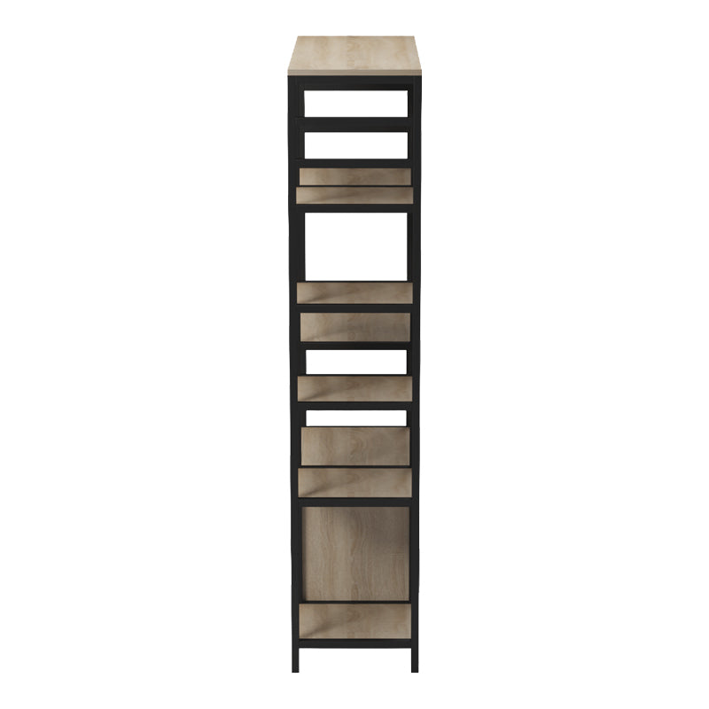 Raft de bucatarie Ranea, Metal, Sonoma-Negru, 85x32x150 cm
