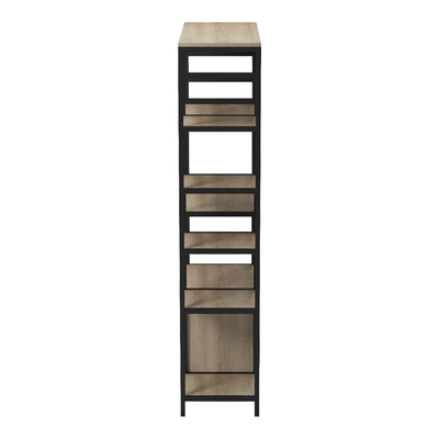 Raft de bucatarie Ranea, Metal, Sonoma-Negru, 85x32x150 cm, imagine produs 5