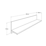 Raft de perete Adore Optimal, 120x25x20 cm - Nuc