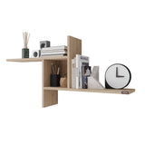 Raft de perete Adore Windmill cu 3 Compartimente, 100x50x18 cm - Stejar