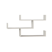 Raft de perete Buse 3 rafturi, Alb, 119 x 67 x 23 cm