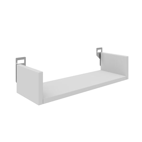 Raft de perete Derva, lemn, alb, 45x15x10 cm