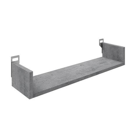 Raft de perete Derva, Gri Ciment, 60x15x10 cm