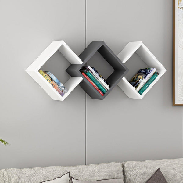 Raft de perete Galaxy Wall Shelf, Diverse culori, 102x42x20 cm