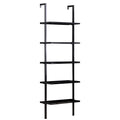 Raft de perete Harris neagra 70x22x200 cm
