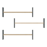 Raft de perete Mento, MDF, 76x15x24 cm - Stejar-Antracit