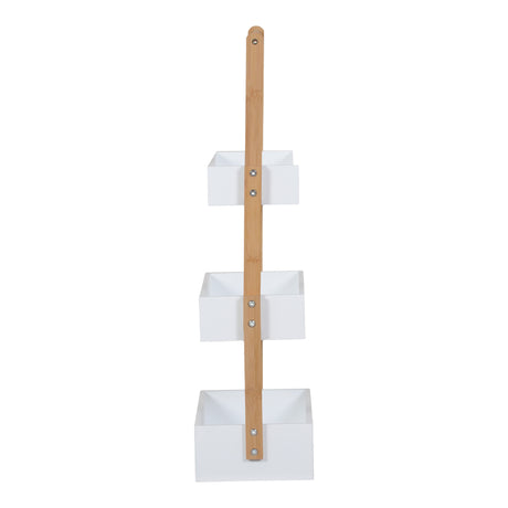 Raft de podea Arvy, Bambus, 32x20x76 cm
