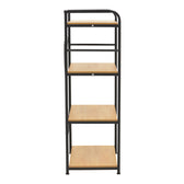 Raft de podea Depo, Negru, 60x40x120 cm, imagine suplimentara
