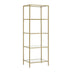 biblioteca Raft de podea Letus Auriu 40x30x125 cm