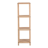 Raft de podea multifuncțional Zendia, Lemn de brad, Natur, 35x30x100 cm