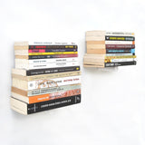 Raft decorativ de perete metalic WR042, Alb, 15x6x21 cm