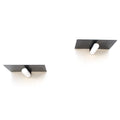 Raft decorativ de perete metalic WR042, Alb, 15x6x21 cm