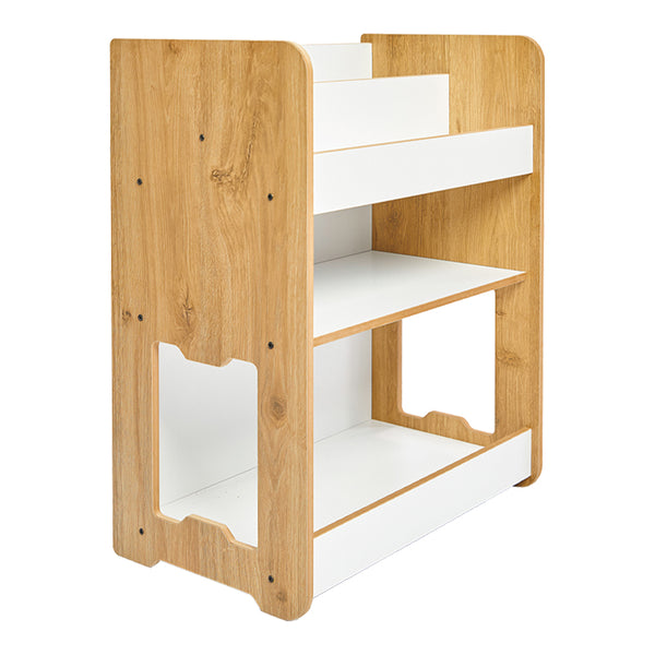 Raft gheona -bianc mdf, Alb - Natural, 57x34x70 cm