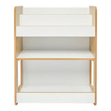 Raft gheona -bianc mdf, Alb - Natural, 57x34x70 cm - Natural