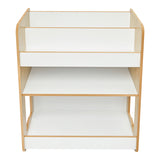 Raft gheona -bianc mdf, Alb - Natural, 57x34x70 cm - Natural