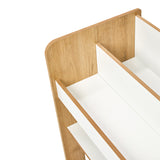 Raft gheona -bianc mdf, Alb - Natural, 57x34x70 cm - Natural